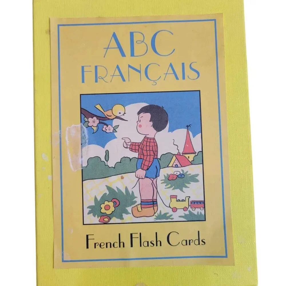 ABC French Flash Cards Missing Letter O Cavallini & Co. 2003